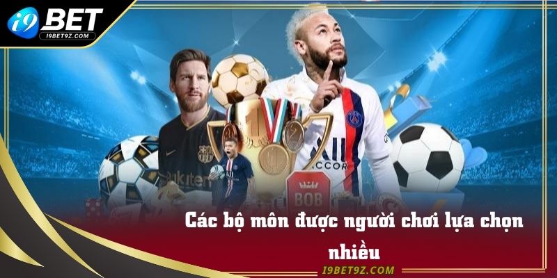 Các bộ môn được người chơi lựa chọn nhiều