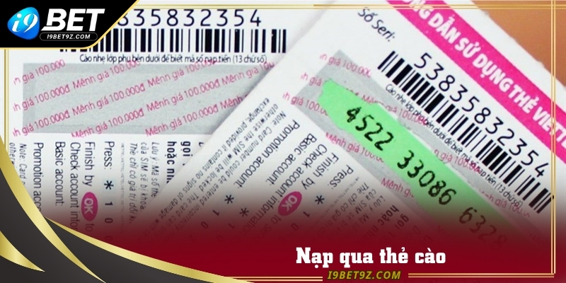 Một số phương thức nạp tiền I9BET nhanh chóng nhất